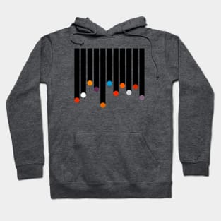 Dripping down geometry - abstract Hoodie